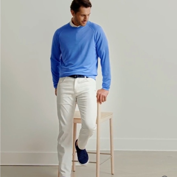 ⭐️Peter Millar Beaumont Performance Crew in Blue—GOLF/Sporty—Great!! Like New! M